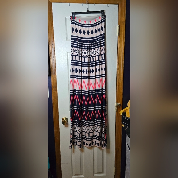 Women's Filly Flair Strapless Dress L Coastal Cowgirl Western Beach Summer - Picture 2 of 4